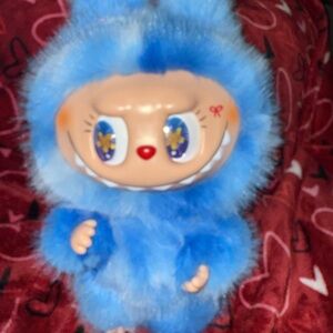 Blue Furry Monster Doll